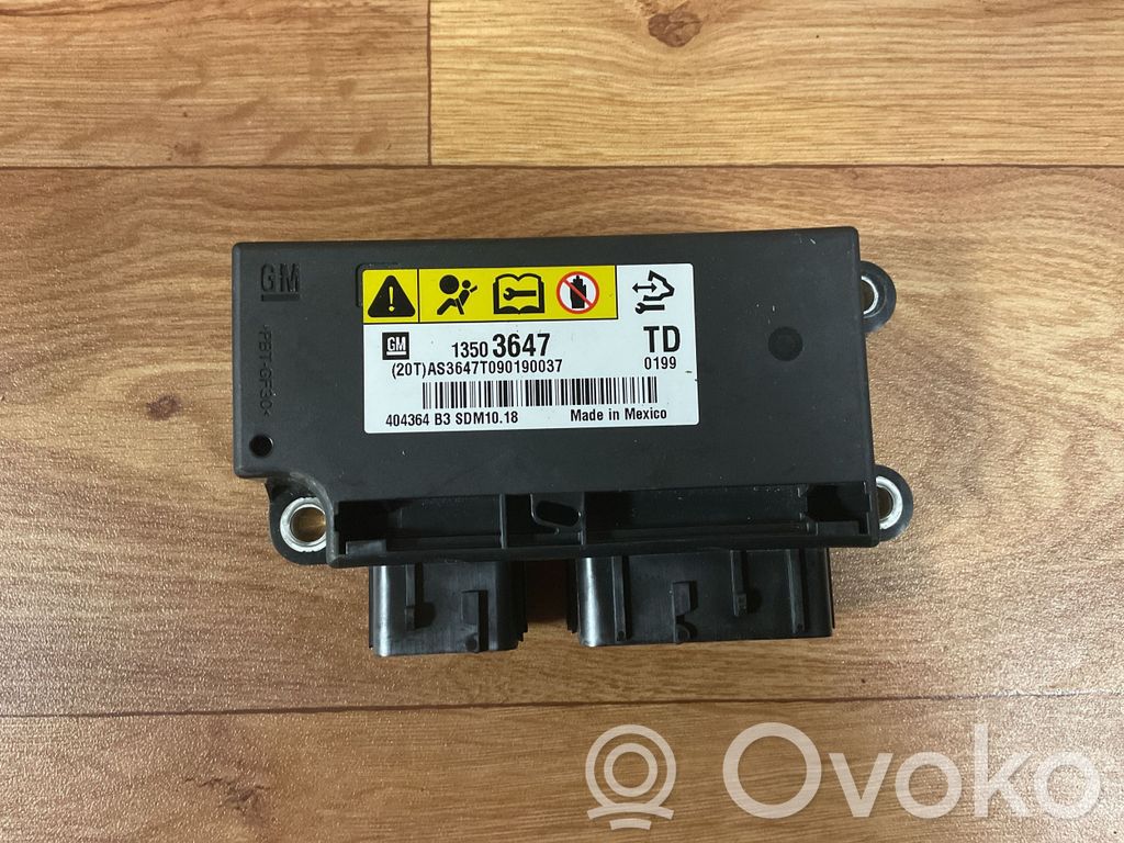 Sterownik / Moduł Airbag   13503647,AS3647T090190037,74364B3SDM101