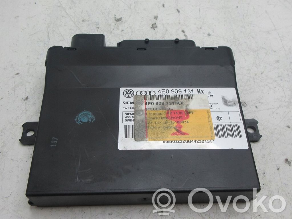 Audi A8 S8 D3 4E Keyless (KESSY) go control unit/module 