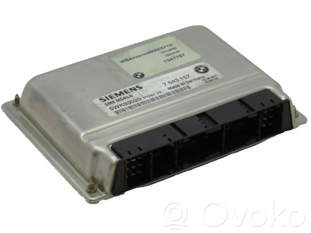 BMW X3 E83 Unidad de control/módulo ECU del motor 