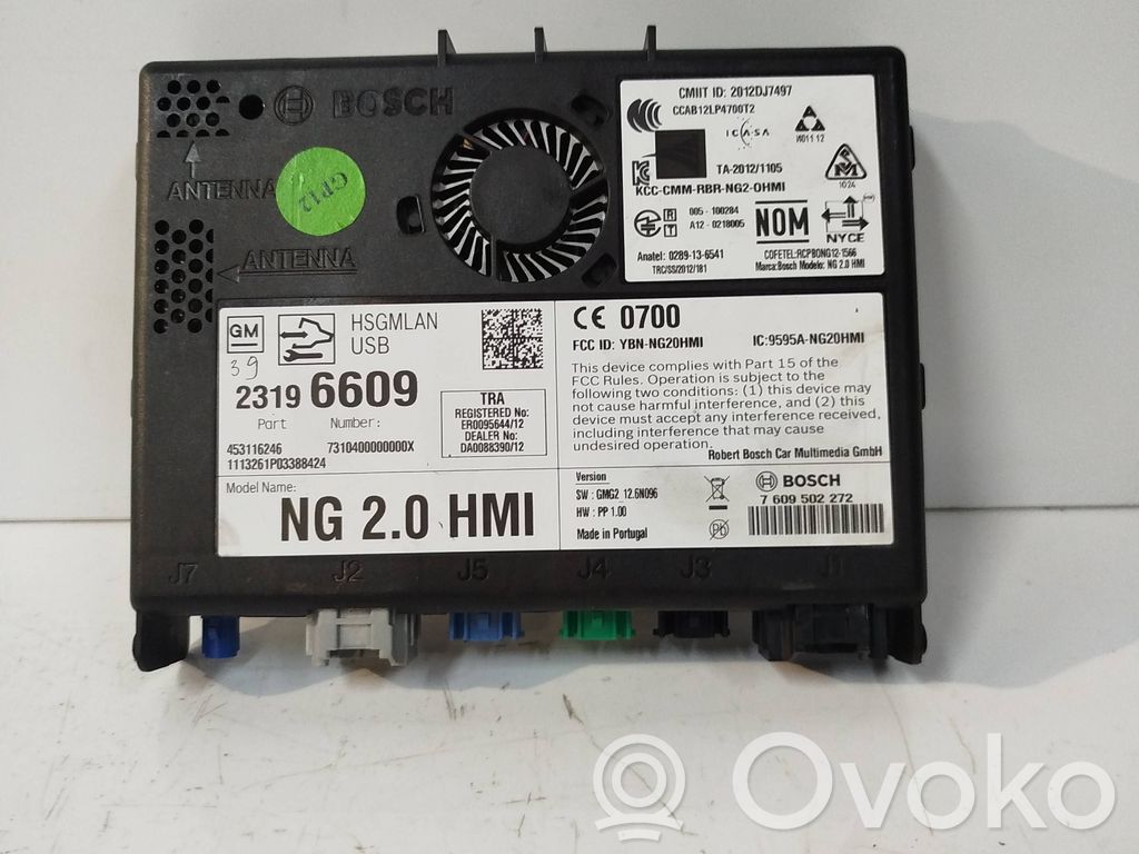 Opel Insignia A GPS navigation control unit/module 