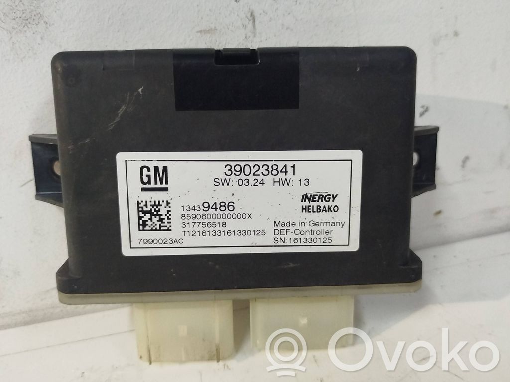 Opel Insignia A Unidad de control adblue 