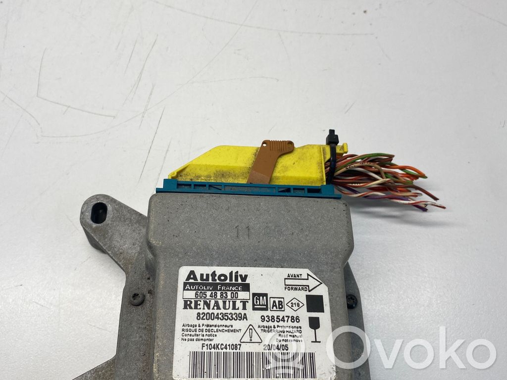 Airbag control unit/module   8200435339A,605488300,93854786