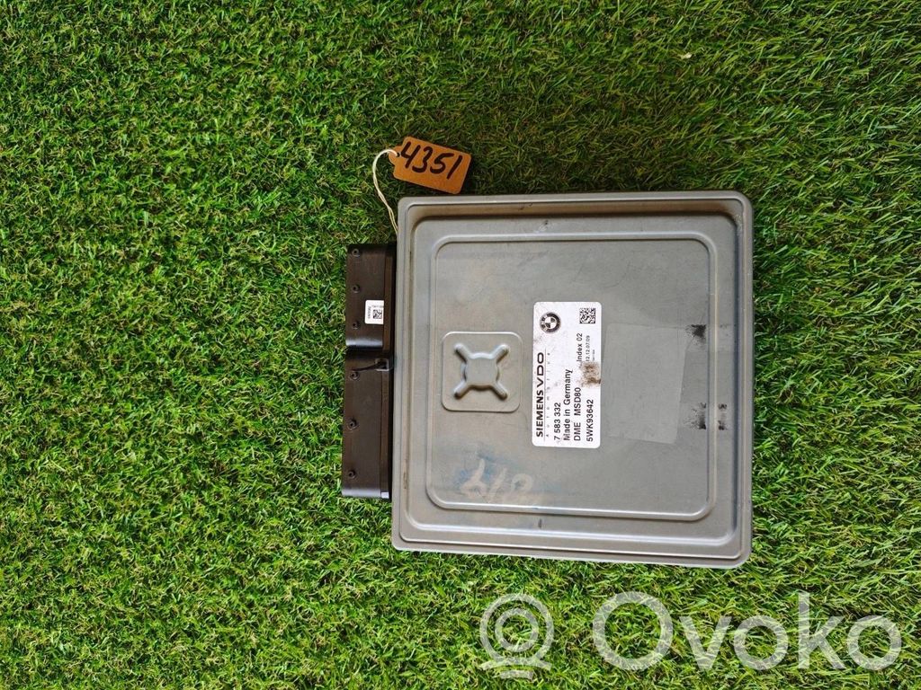 Unité de commande, module ECU de moteur   7583332,5WK93642