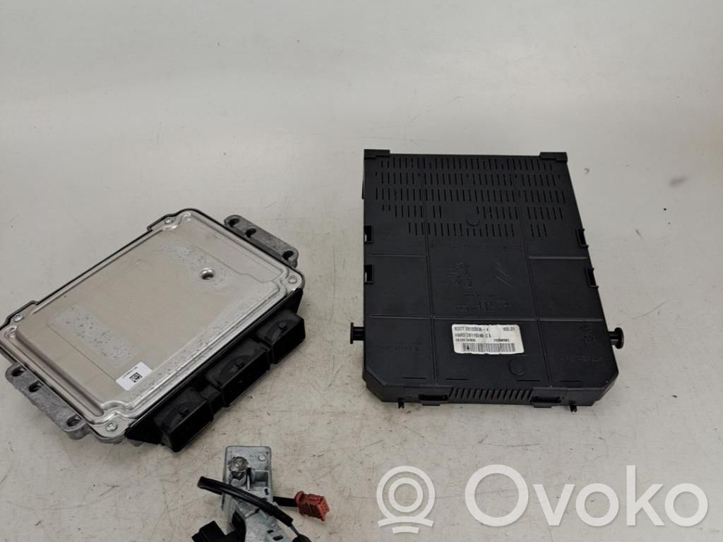 Peugeot 407 Juego de cerradura y set ECU del motor 