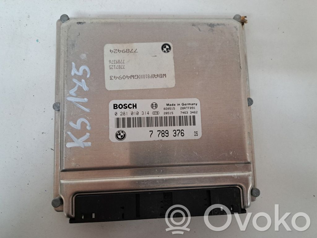 BMW 3 E46 Unidad de control/módulo ECU del motor 