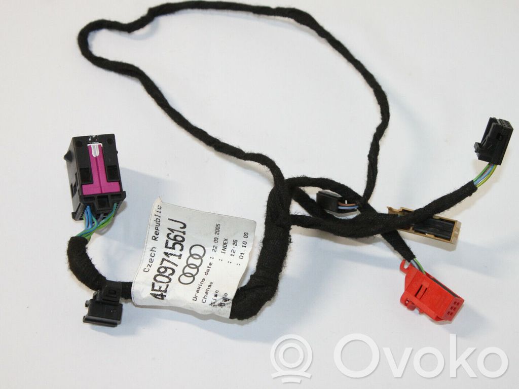 Audi A8 S8 D3 4E Cableado de puerta delantera 