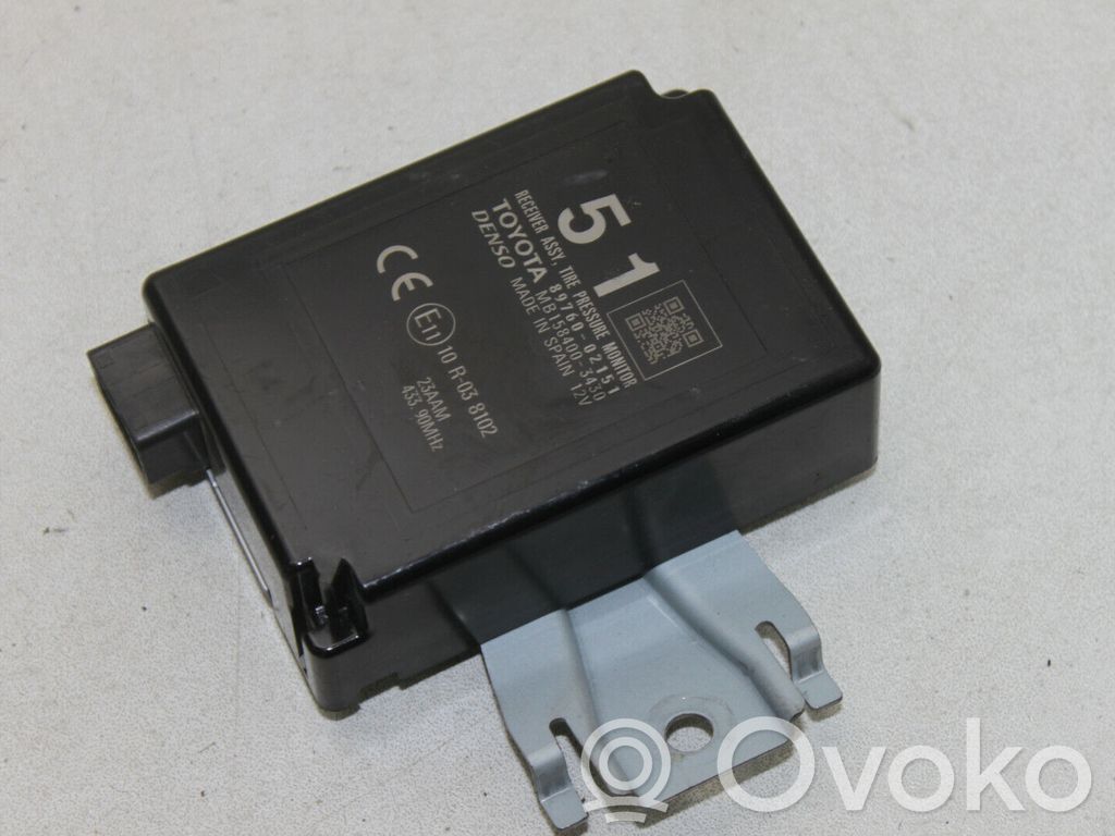 Toyota Auris 150 Tire pressure control unit 