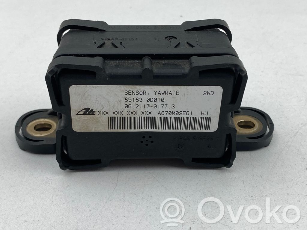 Toyota Yaris ESP acceleration yaw rate sensor 