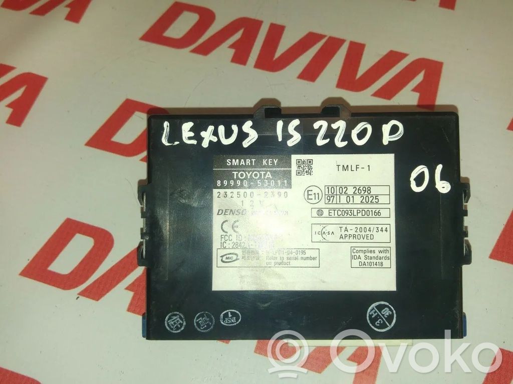 Lexus IS 220D-250-350 Moduł / Sterownik systemu uruchamiania bezkluczykowego 