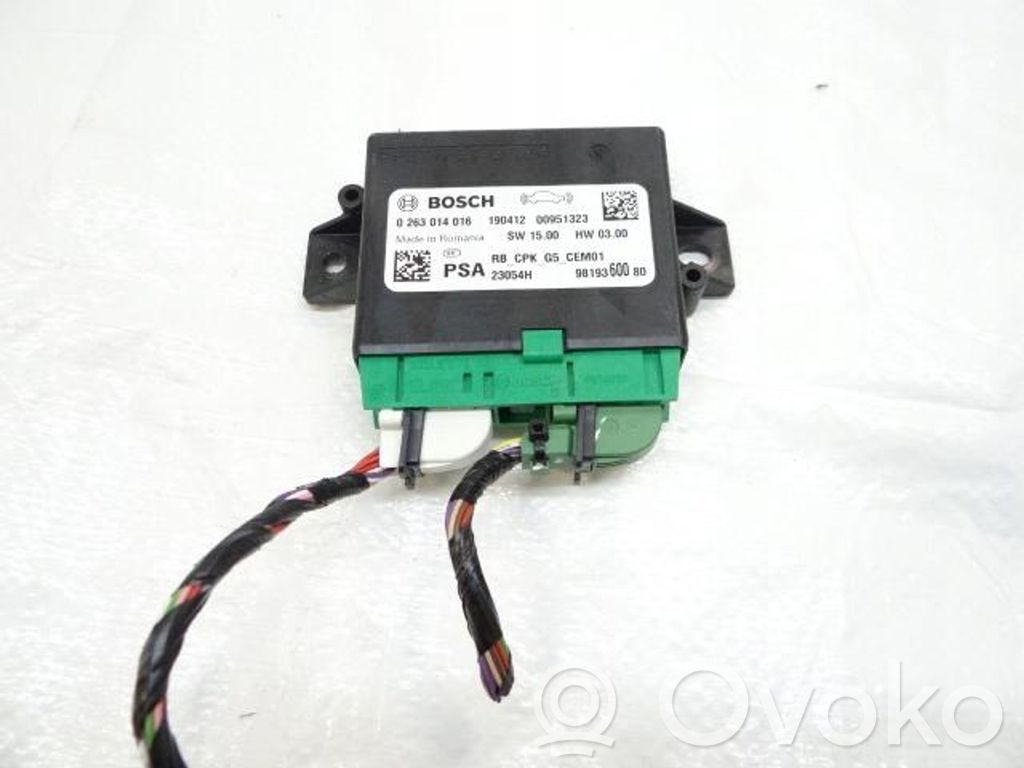 Citroen C4 II Picasso Parking PDC control unit/module 