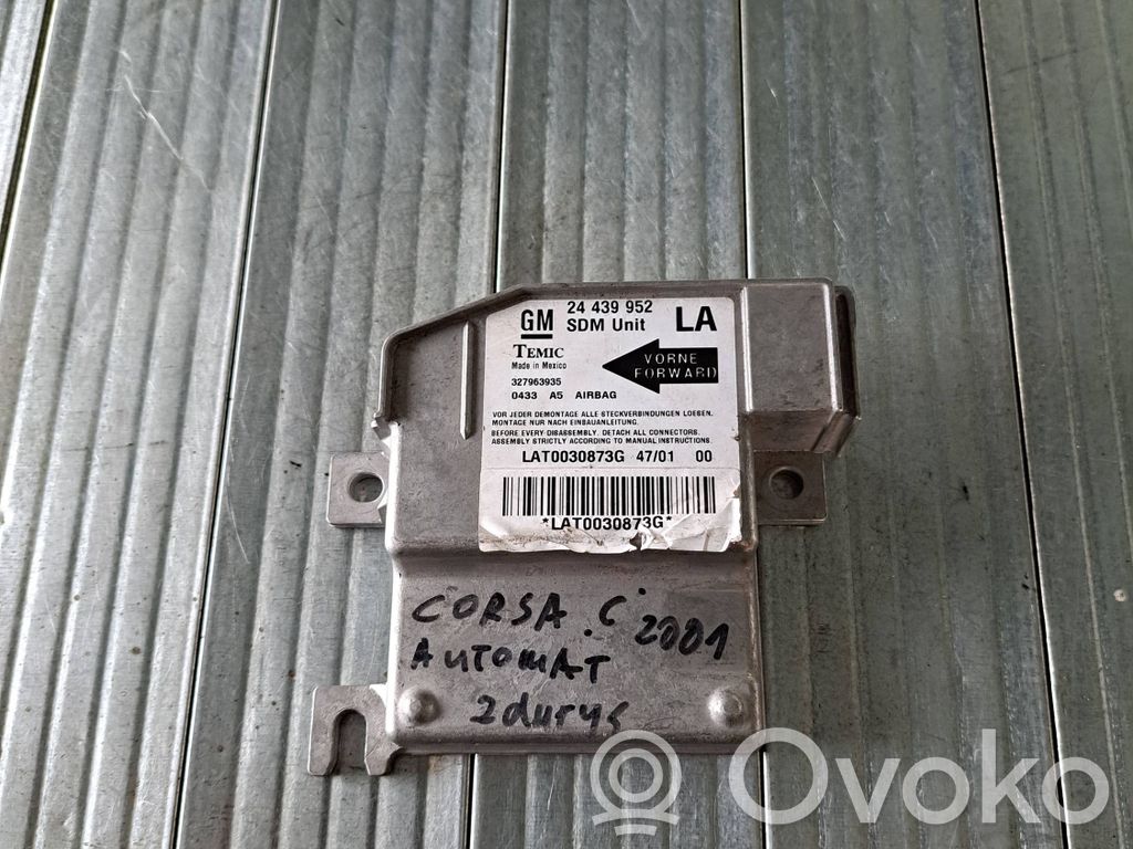 Airbag control unit/module   24439952,327963935,LAT0030873G