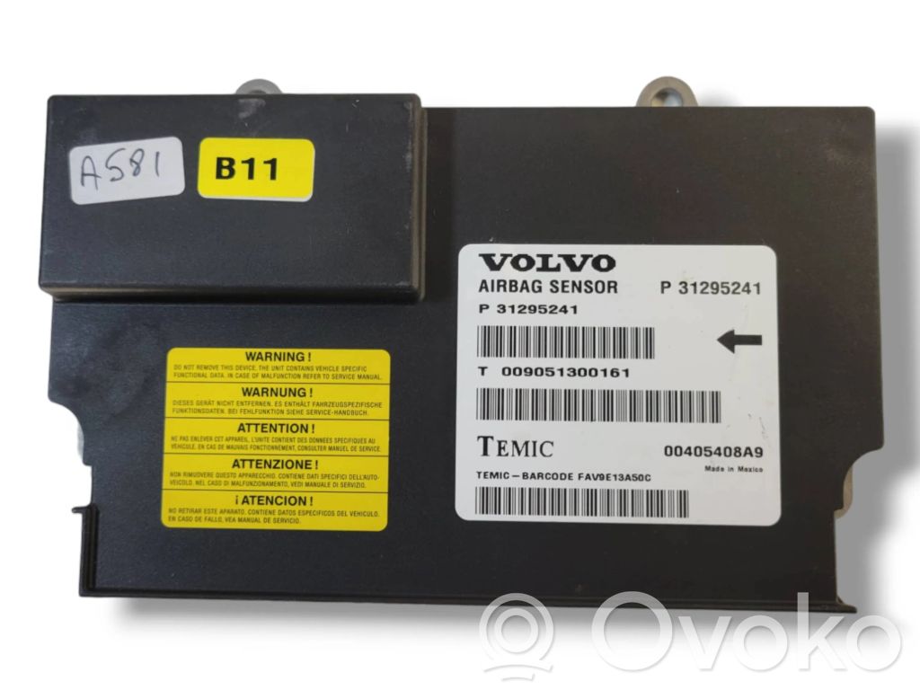 Volvo XC60 Airbag control unit/module 