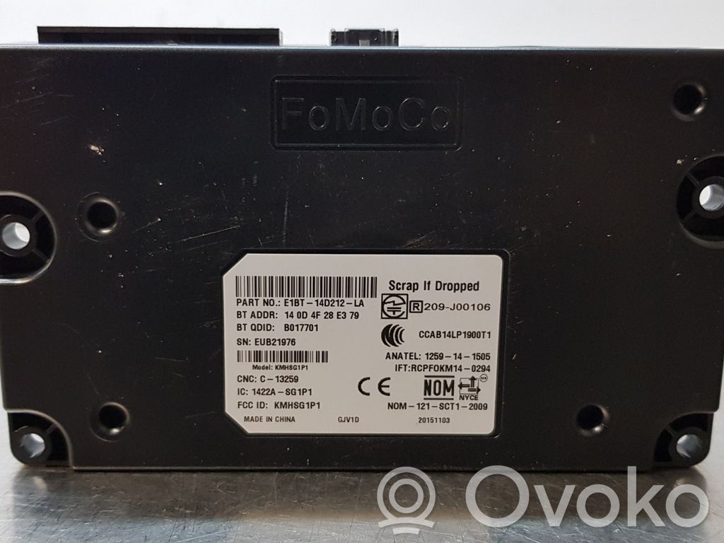 Ford Ecosport Other control units/modules 