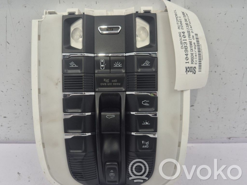 Porsche Cayenne (92A) Éclairage lumière plafonnier avant 