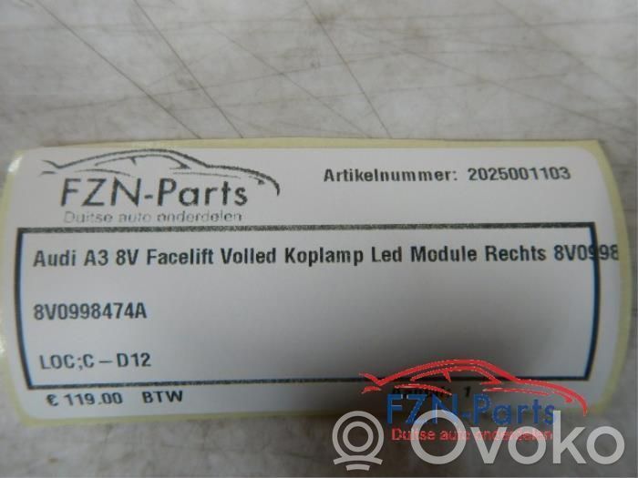 Autres unités de commande / modules   8V0998474A