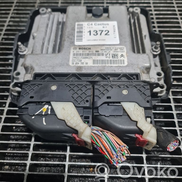 Citroen C4 Cactus Engine control unit/module ECU 