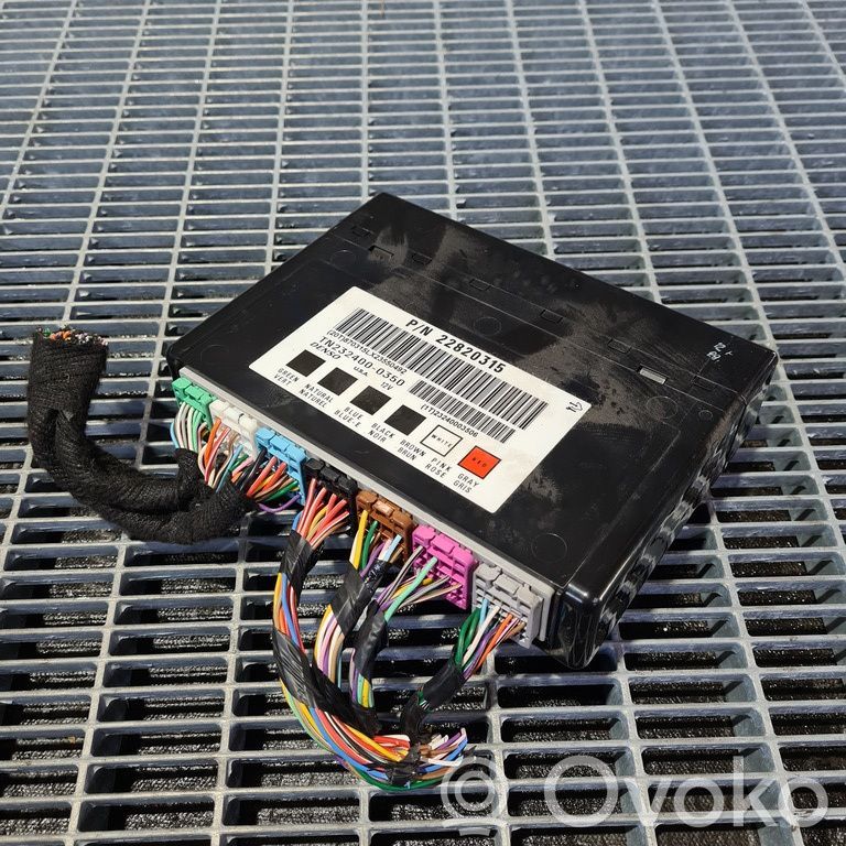 Other control units/modules   22820315,TN2324000350
