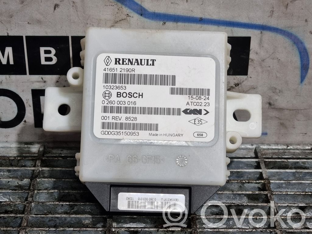 Dacia Duster Other control units/modules 