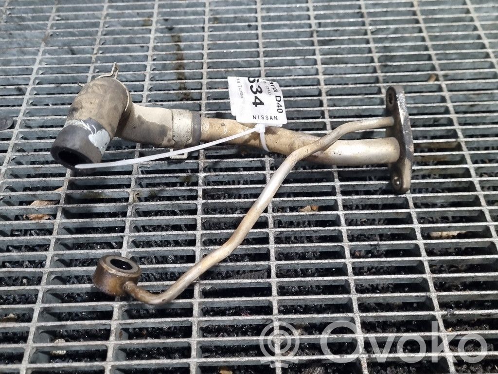 Nissan Navara D40 Conductă/furtun ungere ulei turbosuflantă 