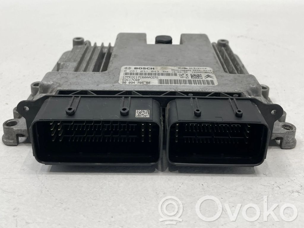 Citroen C4 Cactus Engine control unit/module 