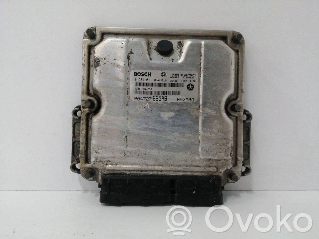 Engine control unit/module   04727665AB,0281011064