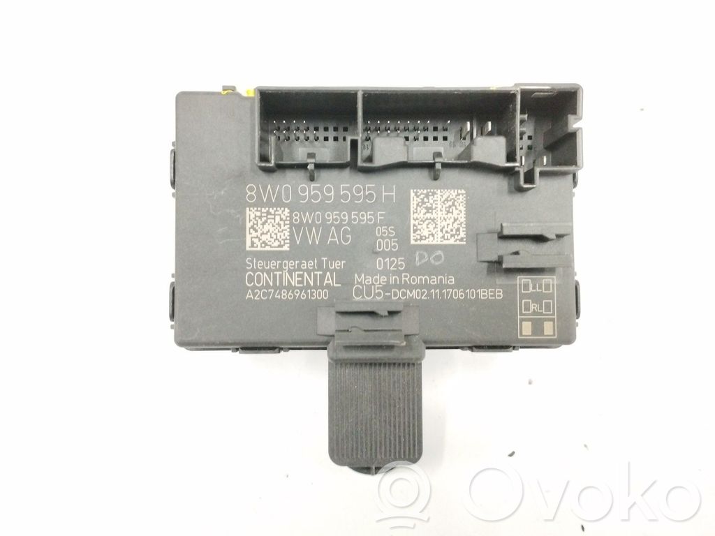 Autres unités de commande / modules   8W0959595H,CONTROLDEPUERTA,A2C7486961300