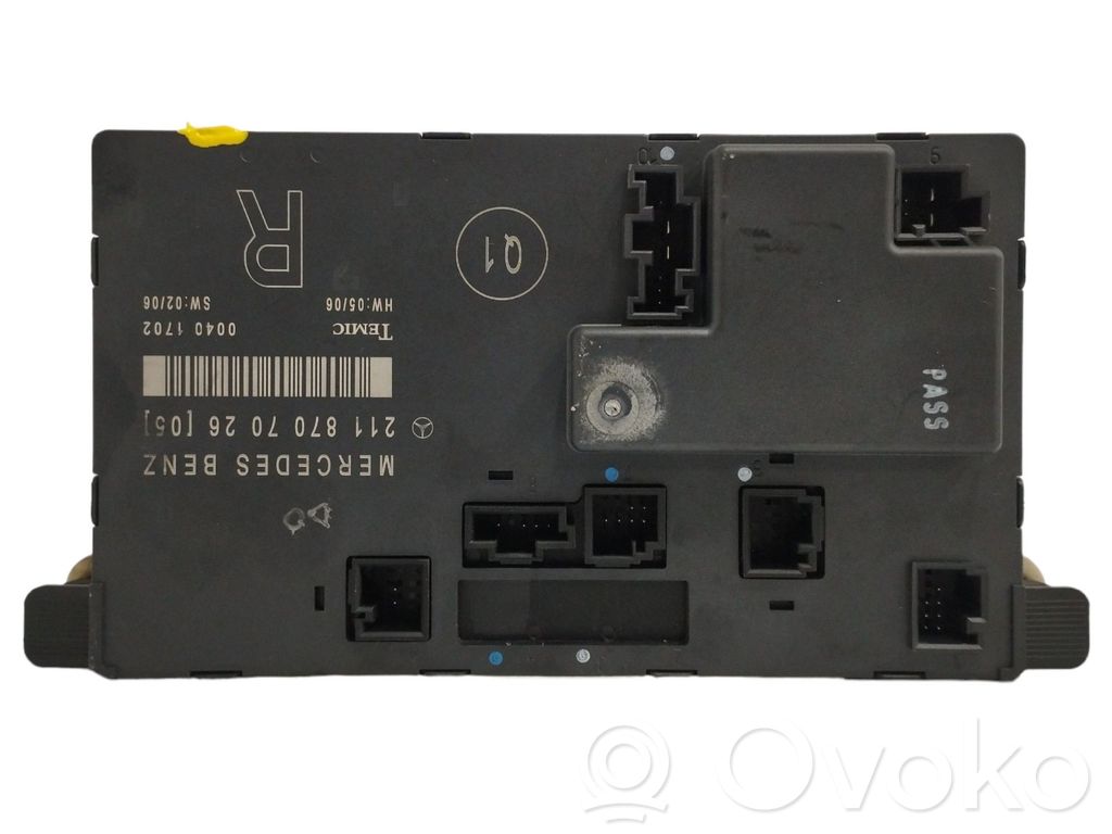 Alte unități/module de control   2118707026