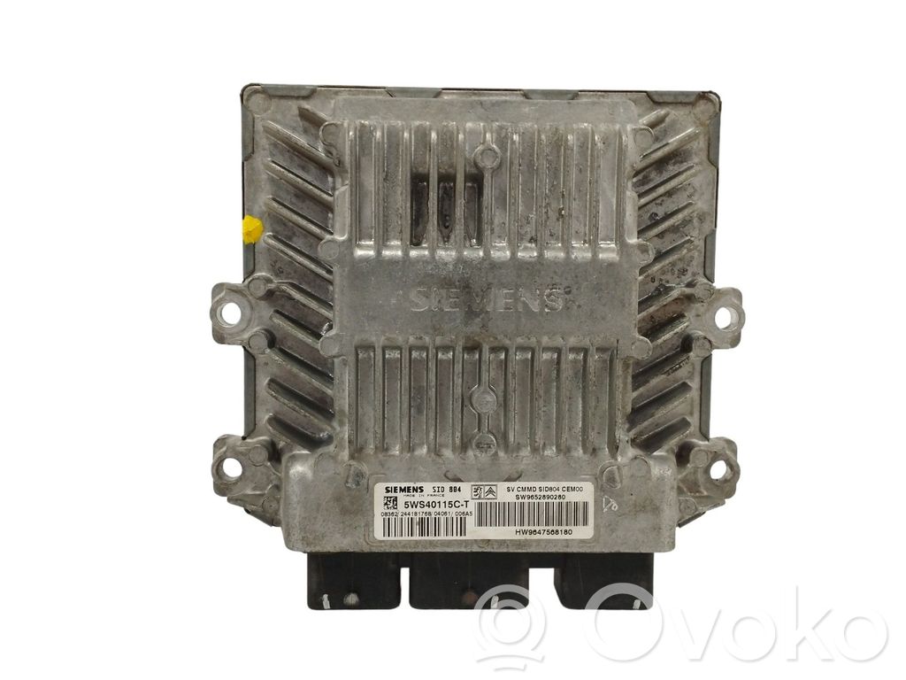 Engine control unit/module   9652890280,5WS40115CT
