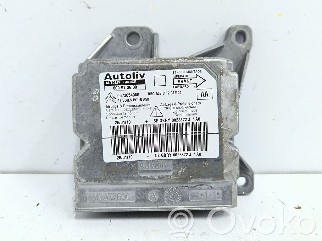 Centralina/modulo airbag   9673654980,609973600