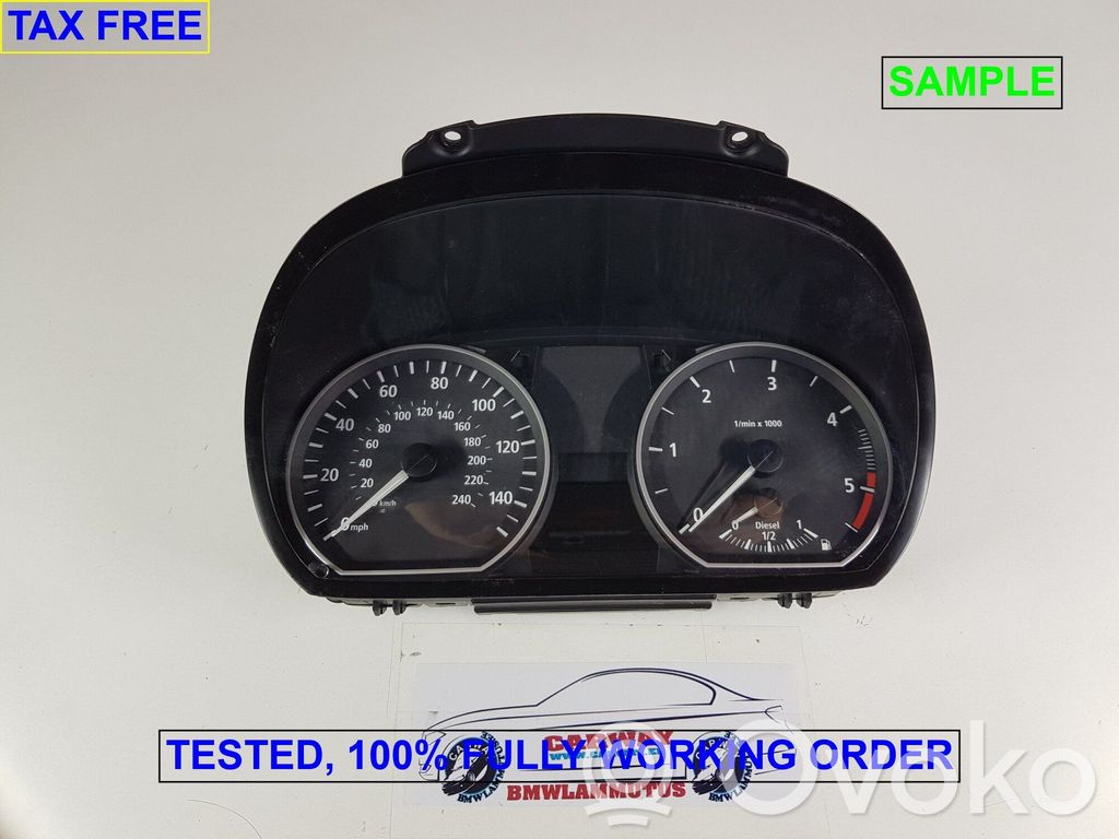 BMW 1 E81 E87 Speedometer (instrument cluster) 
