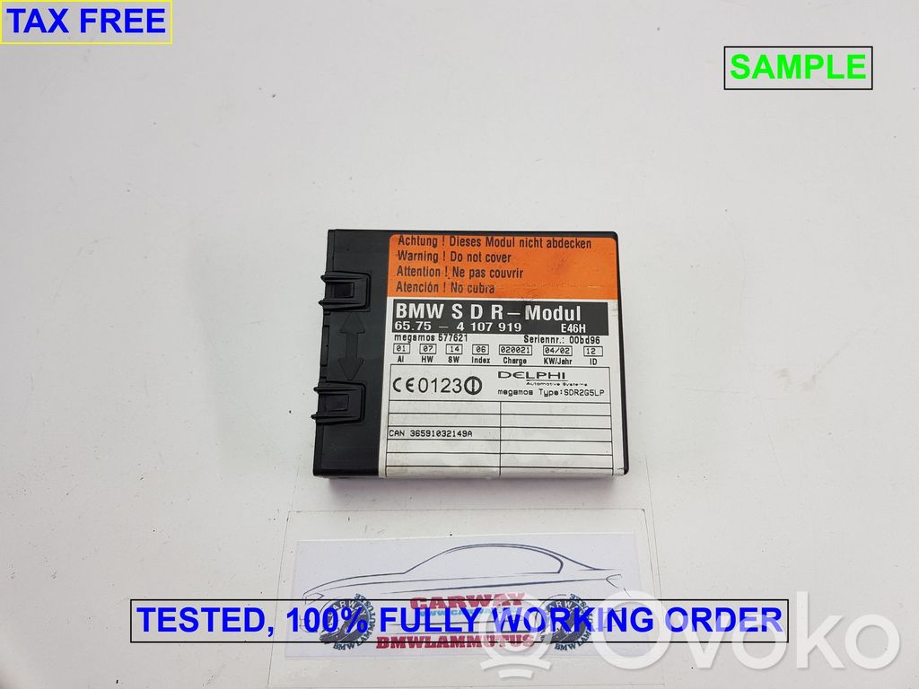 BMW 3 E46 Alarm control unit/module 