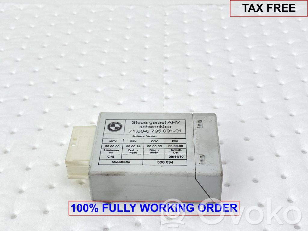BMW 3 E90 E91 Tow bar trailer control unit/module 
