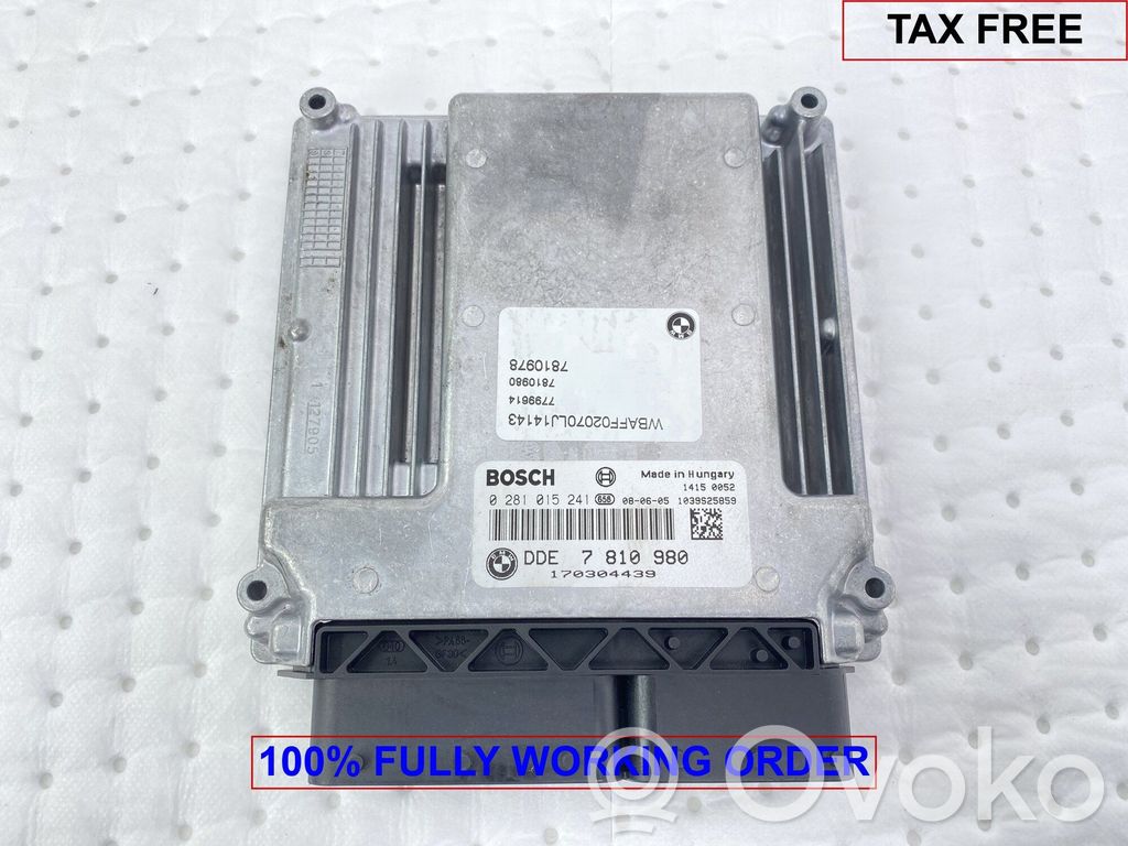 Engine control unit/module ECU   7810980,7809955,13617810980,7804844,7805287,7805586,7808289,7823800,8509036