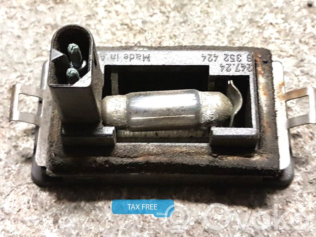 BMW 7 E38 Éclairage de plaque d'immatriculation 