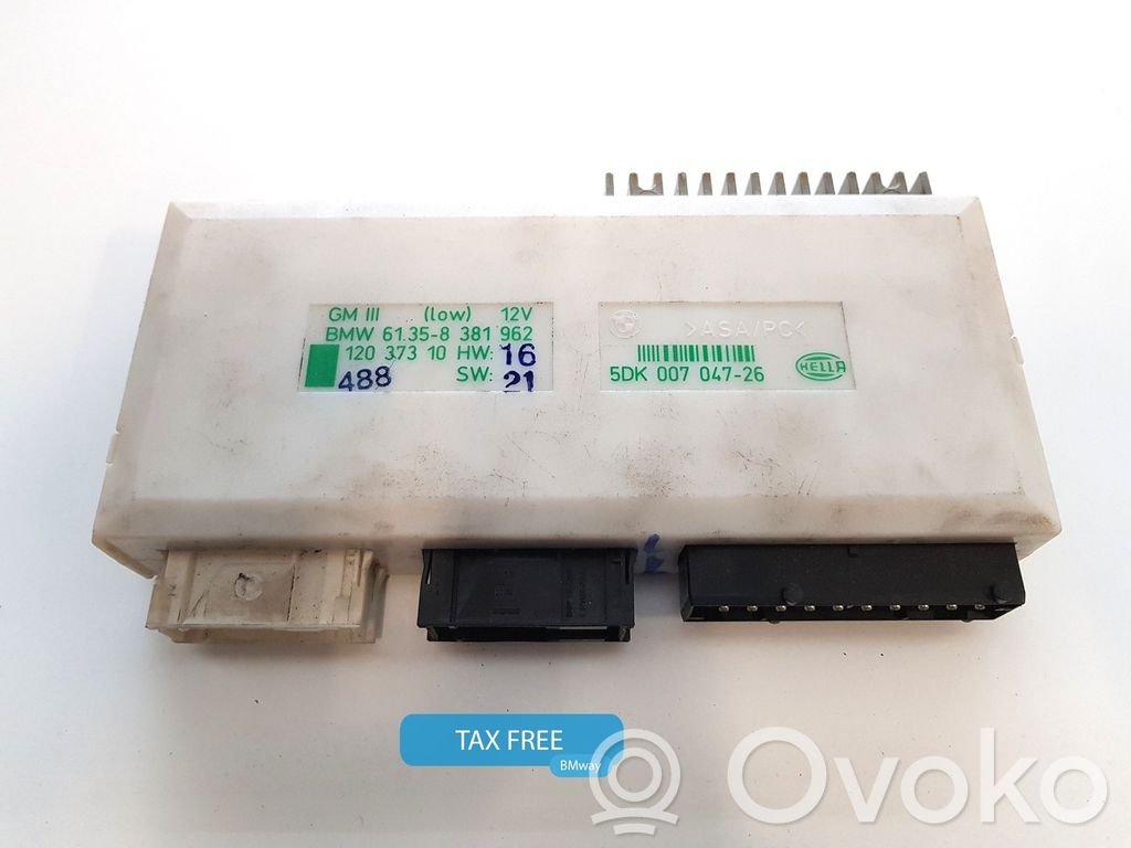 Central body control module   6901224,61358381962,61356901224,4376737,6901224,6913517,6922272,6938461,6942042,8352057,8369538,8373993,8374813,8376638,8376688,8378629,8380518,8381961,8381962