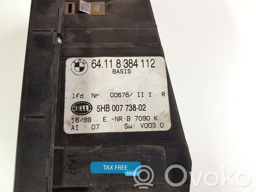 BMW 3 E46 Climate control unit 
