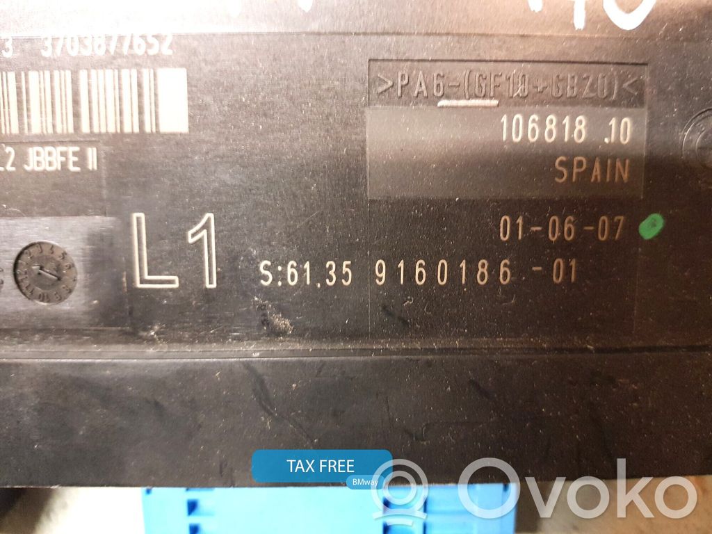 Other control units/modules   9187545,61359160186,61359187545,9144390,9160186,9171160,9176887,9177988,9185689,9187545,9219283,9226337,9227190,9229883,9234003,9247476,9253486,9264577,9267209,9267424,9286790,9298948,9305739