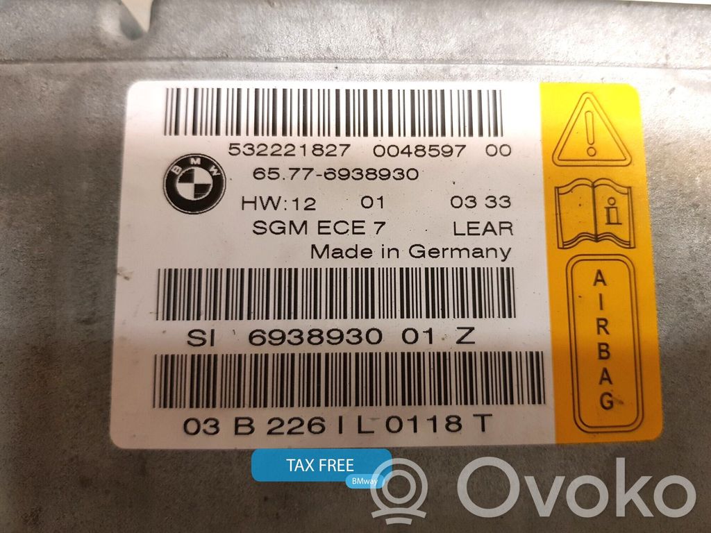 Unidad de control/módulo de carrocería central   6975682,65776938930,65776975682,2298861,6938930,6943085,6946384,6957589,6960381,6962699,6975682