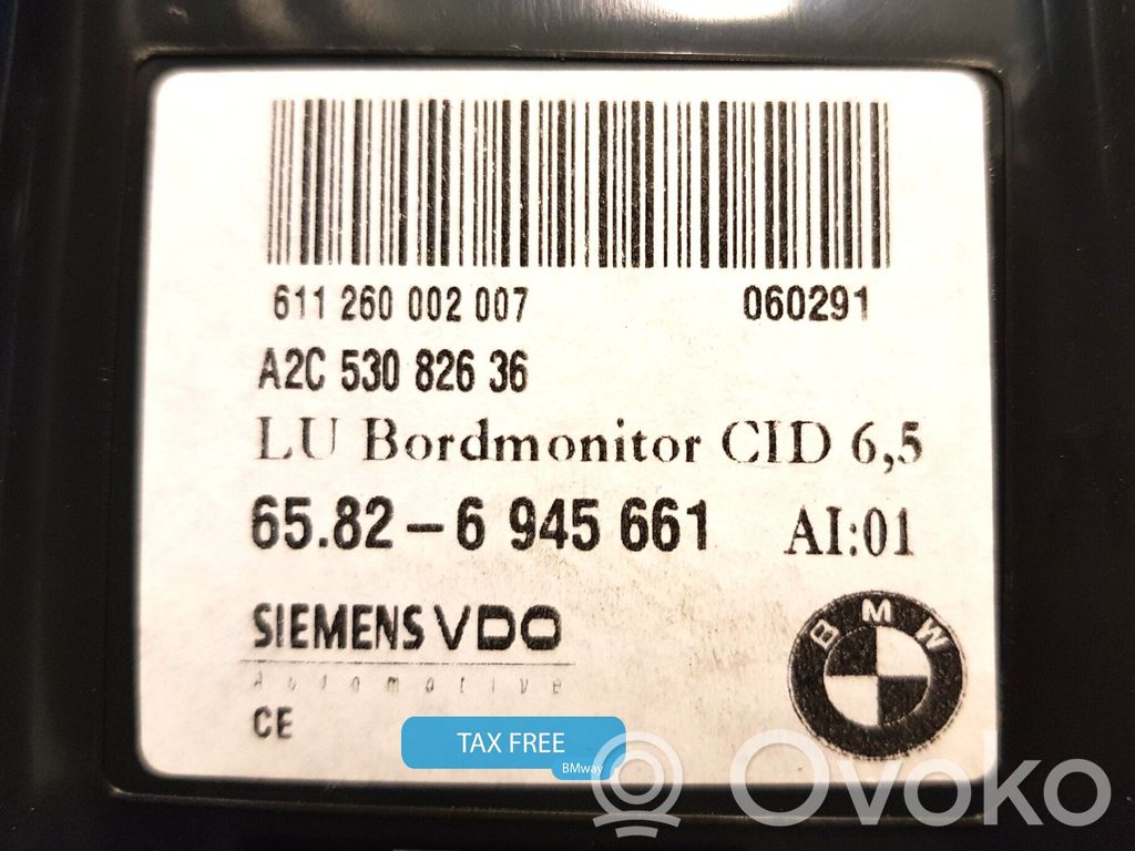 BMW 5 E60 E61 Bildschirm / Display / Anzeige 