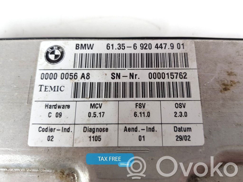 Module de commande de siège   6920447,6920447,61356920447,6920447,6924875,6927263,6927273,6927313