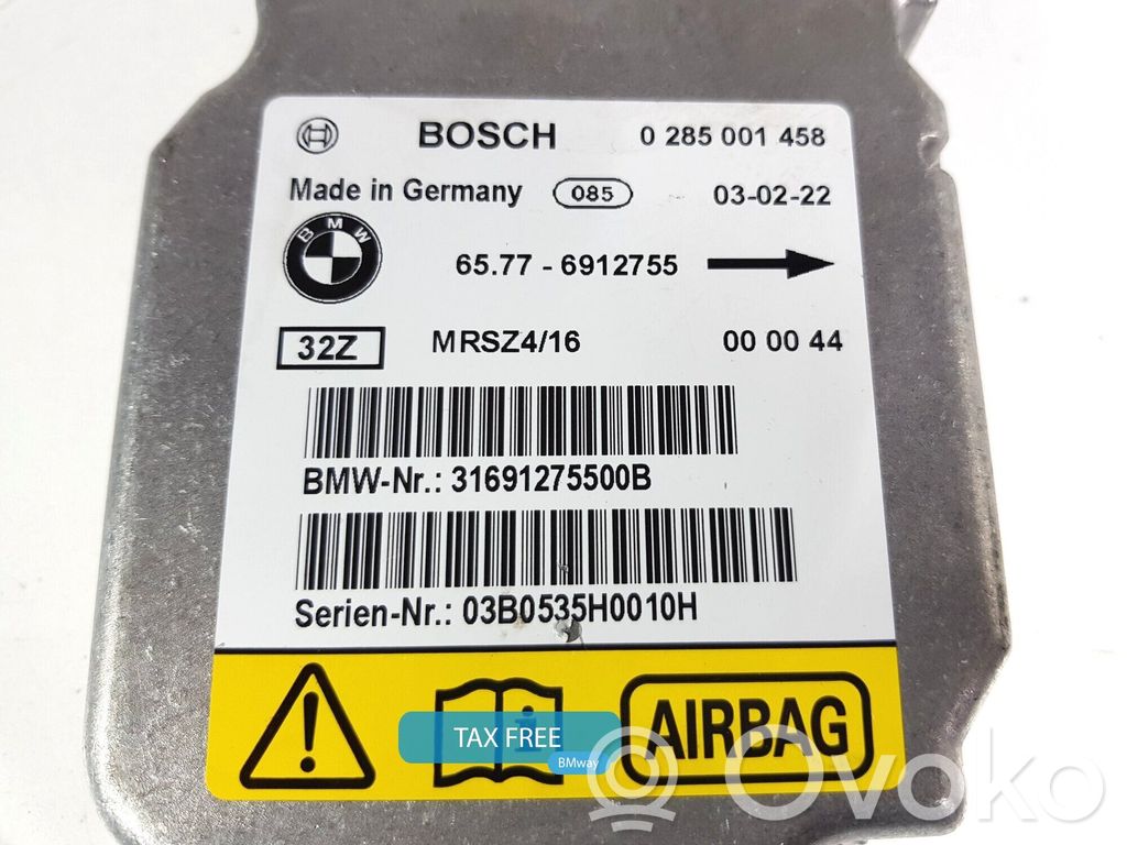 BMW 7 E38 Unitate/modul de comandă airbaguri 