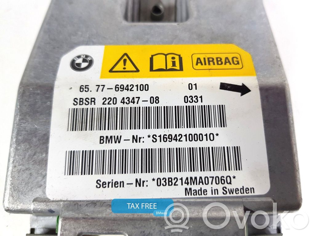 BMW 5 E60 E61 Sterownik / Moduł Airbag 