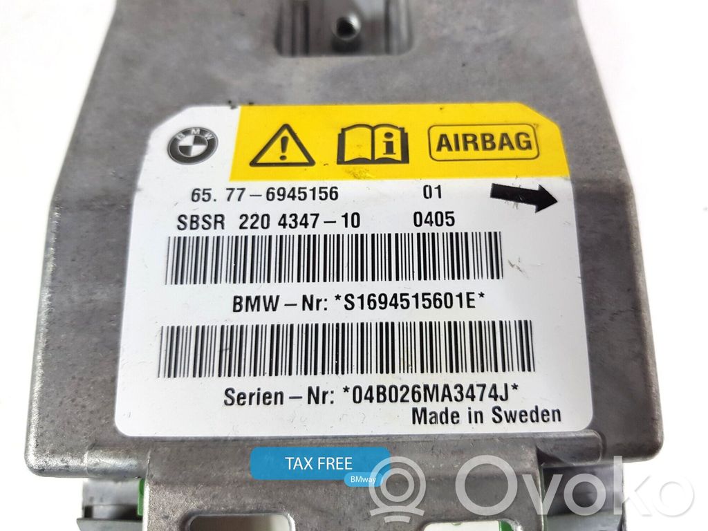 Module de contrôle airbag   6945156,6945156,65776945156,6936030,6936184,6937694,6939738,6940298,6942100,6945156,6957502,6962886