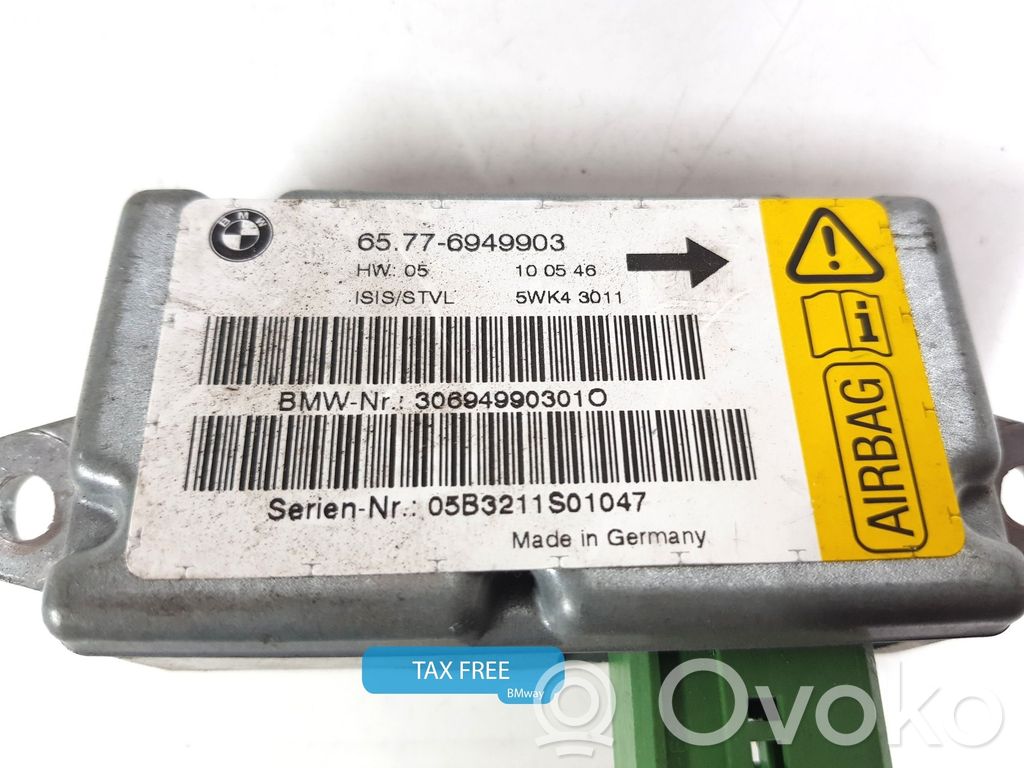 BMW 7 E65 E66 Module de contrôle airbag 