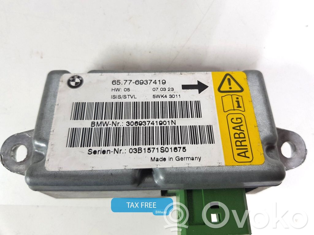BMW 7 E65 E66 Module de contrôle airbag 