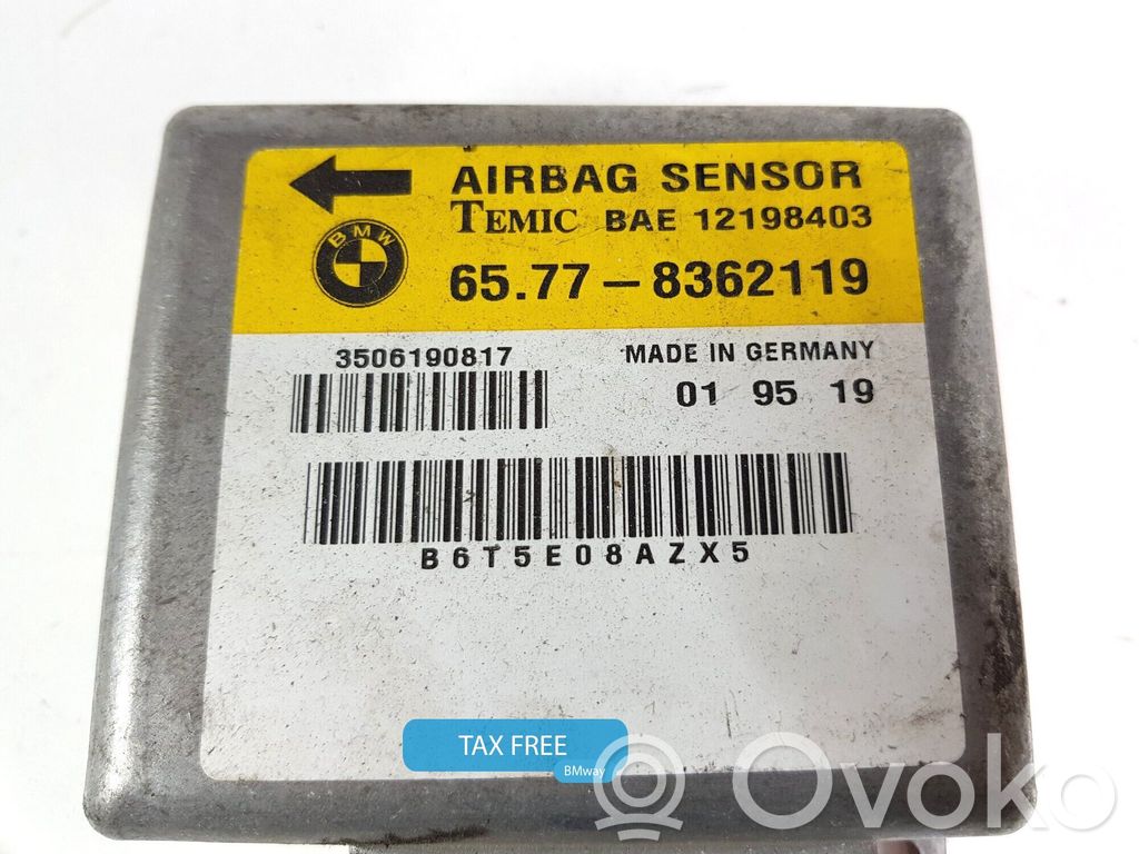 BMW 5 E34 Unitate/modul de comandă airbaguri 