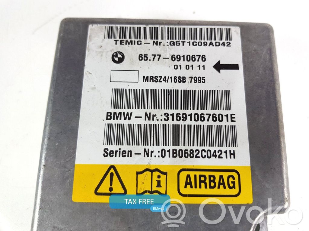 BMW 7 E38 Module de contrôle airbag 