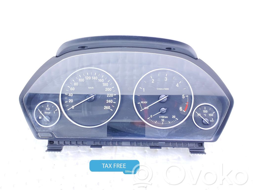 BMW 3 F30 F35 F31 Geschwindigkeitsmesser Cockpit 