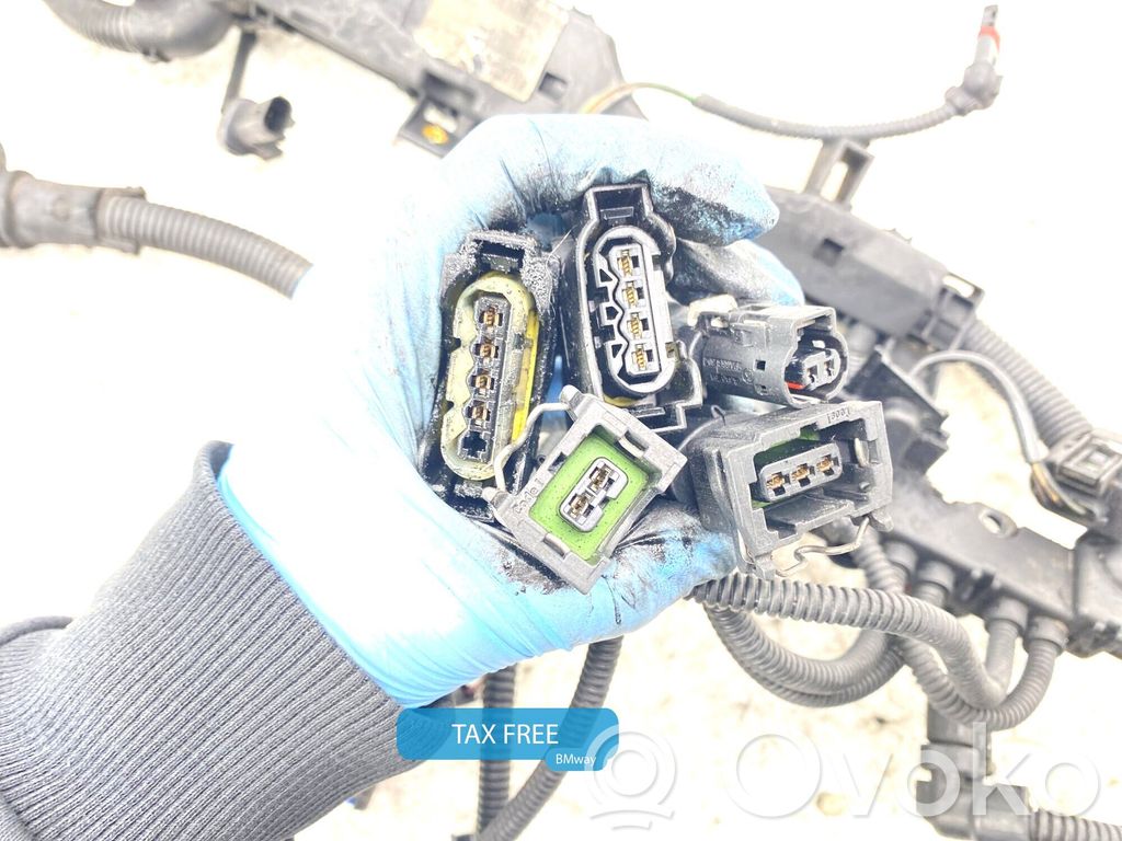 BMW 5 E60 E61 Motorkabelbaum Leitungssatz 