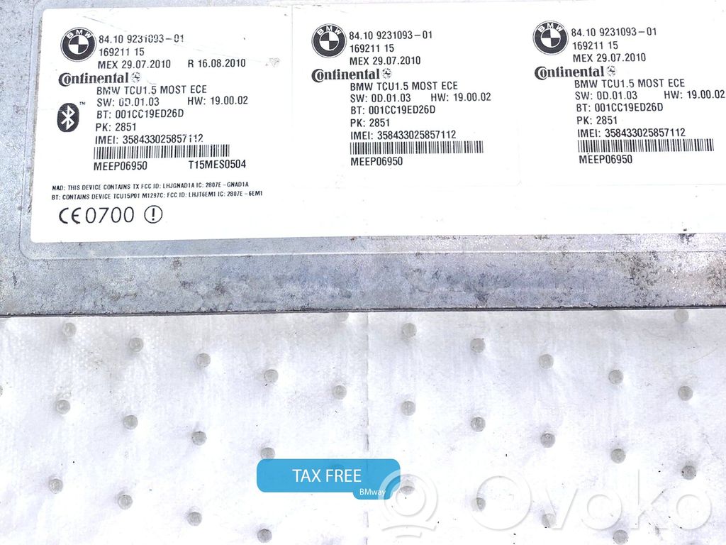 BMW 1 E82 E88 Modul unitate control Bluetooth 
